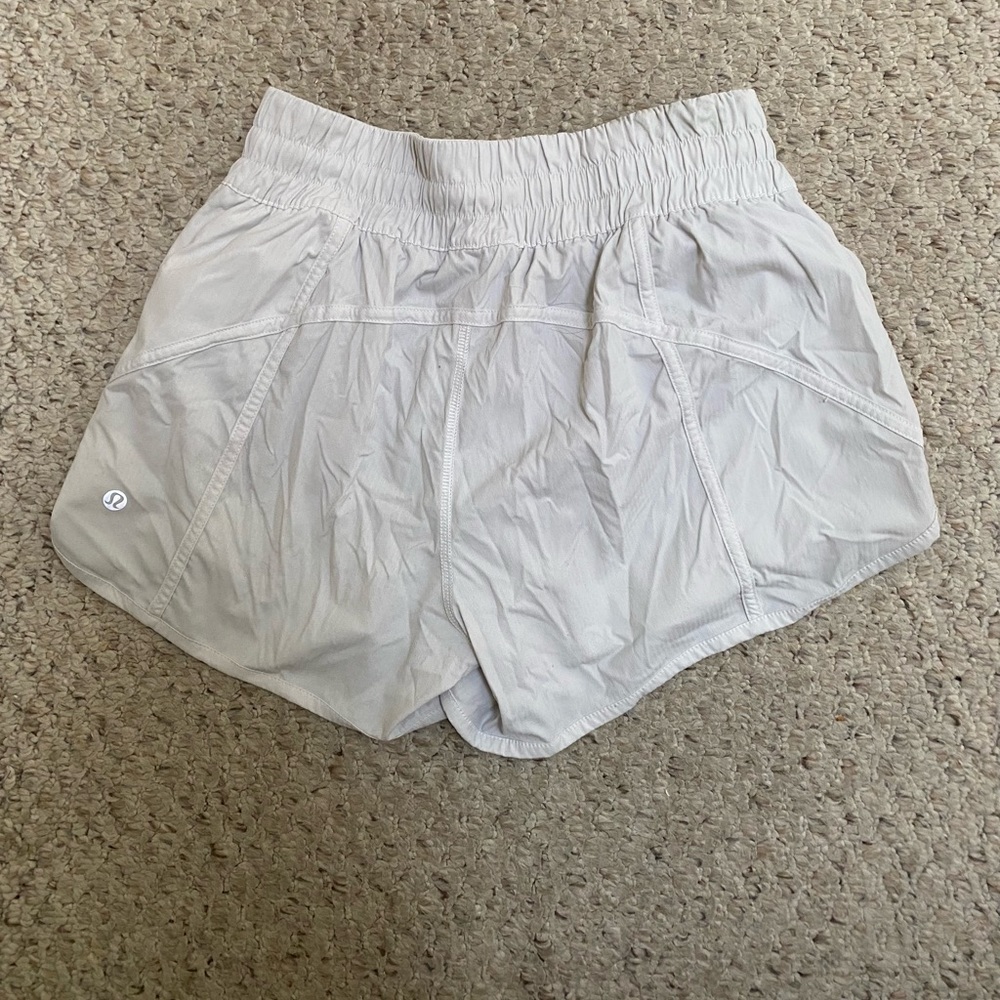 White Lululemon shorts size 6